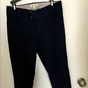 Banana Republic Sloan Cropped Navy Pants, size 6